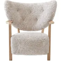 &tradition Wulff Lounge Chair ATD2 fauteuil Geolied eikenhout-Moonlight
