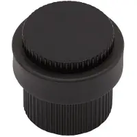 Beslag Design Helix Stripe Deurstop Mat Zwart - Knoppen en deurgrepen Aluminium Matte Black - 753110-41