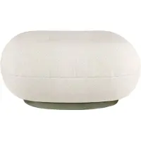 Gubi Pacha Outdoor Voetenbank Limonta Lorkey 40 Mosgroene Voet - Voetenbanken en poefs Textiel White - 10106303