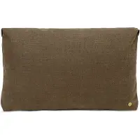 Ferm Living Clean Cushion Hot Madison Smoked Chocolate - Decoratieve kussens & hoezen Katoen Natural - 1104265960