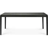 Ethnicraft Bok eettafel uitschuifbaar eiken zwart