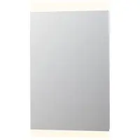 Ink SP4 spiegel op alu kader met LED verlichting onder/boven en sensor schakelaar 80x60x4cm Alu