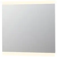 Ink SP4 spiegel op alu kader met LED verlichting onder/boven en sensor schakelaar 80x100x4cm Alu