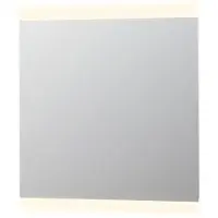 Ink SP4 spiegel op alu kader met LED verlichting onder/boven en sensor schakelaar 80x90x4cm Alu