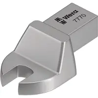 Wera 7770, dop voor momentsleutel, zilver, 1 stuk, chroom-vanadiumstaal (Cr-V)
