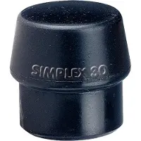 HALDER Schlageinsatz für SIMPLEX -Schonhammer,d.30,Gummikompos.