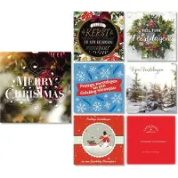 Hallmark Cards Hallmark - Expressions - 60 Kerstkaarten - Budget- Kerst - Nieuwjaar - 13 x 13 cm
