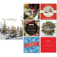 Hallmark Cards Hallmark - Expressions - 60 Kerstkaarten - Budget - Kerst - Nieuwjaar - 13 x 13 cm