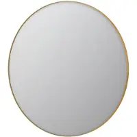 Ink SP15 Spiegel Rond In Kader 120cm - Geborsteld Mat Goud - Aluminium, Glas - Rond - Spiegels, Badkamerspiegels - 8718835075217