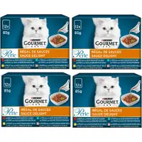 Gourmet 4x Perle - Sauce Delight Vlees & Vis - Kattenvoer - 12x85g