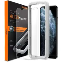 Spigen GLAStR EZ Fit Screenprotector 2 Pack + Applicator voor de Apple iPhone 11
