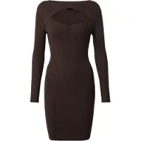 Urban Classics Gebreide jurk chocoladebruin