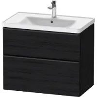 Duravit Badkamermeubelset d-neo wastafel keramiek 80x48x62.5 cm mat eiken zwart