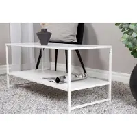 Venture Home Staal salontafel 101,6x43,2cm wit.
