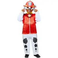 Paw Patrol - Verkleedkleding - Marshall - Kinderen - 92/104 (3-4 jaar) - Luxe