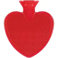 Fashy Warm water kruik - Hartjes rood