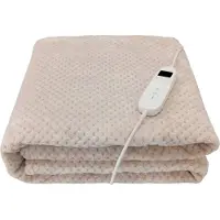 Botti Medic Series Hestio elektrische verwarmingsdeken – 160W – 9 standen – 180 × 130 cm – Beige fleece – Veilig & energiezuinig
