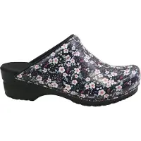 Sanita Klomp Women Original Isalena Open Black/White-Schoenmaat 37