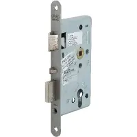 Nemef 699 Paniekdeurslot | zelfvergrendelend | DM60mm | PC72mm | krukgat 8mm | voorplaat RVS 24x235mm afgerond | zamac vernikkelde dag- en nachtschoot | DR 4 - 9069935002