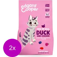 Edgard & Cooper Kitten Eend&Kip - Kattenvoer - 2 x 2 kg