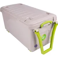Really Useful Boxes Really Useful Box recycled opbergkoffer op wieltjes 16 liter, grijs