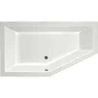 Xenz Society 160 hoekbad 160x90 cm links mat wit