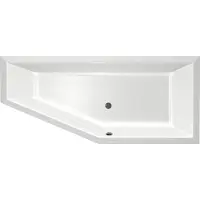 Xenz Society Compact badkuip rechts 170x75x44cm wit