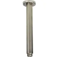BLUE LABEL Brondby Plafondsteun - 20cm - Geborsteld Nikkel PVD - Kranen, Douchekranen, Hoofddouche Houders - 8711802073599 - Kranen, Douchekranen, Hoofddouche houders