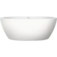 Xenz Vrijstaand Bad Sio 180x90x66 cm Solid Surface Wit