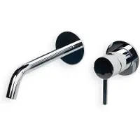 BLUE LABEL Brondby Inbouw Wastafelkraan 18cm - Chroom - Messing - Kranen, Wastafelkranen, Inbouw Wastafelkranen - 8711802072639