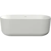Xenz Vrijstaand bad mauro 180x84x64 cm solid surface wit