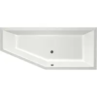Xenz Ligbad Beterbad Society Compact Rechts 180x80x44 cm Gebroken Wit