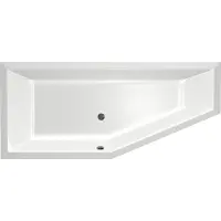 Xenz Society Compact badkuip links 170x75x44cm wit