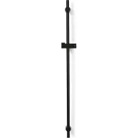 BLUE LABEL Brondby Glijstang 90cm - Mat Zwart - Messing - Kranen, Douchekranen, Douchestangen - 8711802073001 - Kranen, Douchekranen, Douchestangen