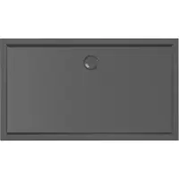 Xenz Mariana Plus rechthoekige douchebak acryl 140x80cm zwart mat