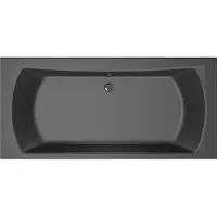 Xenz Robijn inbouw bad 190x90 cm ebony mat zwart