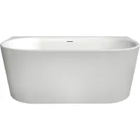 Xenz Fay half vrijstaand bad 155x80 cm wit