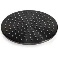 BLUE LABEL Brondby Hoofddouche 25cm - Geborsteld Gunmetal PVD - Messing - Kranen, Douchekranen, Hoofddouches - 8711802074183 - Kranen, Douchekranen, Hoofddouches