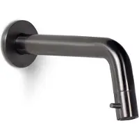 BLUE LABEL Brondby Wandfonteinkraan - Geborsteld Gunmetal PVD - Messing - Kranen, Fonteinkranen, Inbouw Fonteinkranen - 8711802074411
