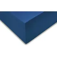 Zohome Zo home Satinado Hoeslaken Katoen Satijn 35cm Hoekhoogte - navy blue 90x210-220cm
