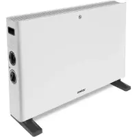 Vonroc Convectorkachel – 2000w – Wit Met 2 Standen En Turbo Functie