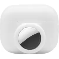 Telestore 2 in 1 AirPods Pro 2 en Airtag Case - Beschermhoes - AirPods Pro 2 Cover - AirPods pro 2 AirTag Hoesje - Geschikt voor Apple Airpods Pro 2 - wit