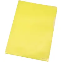 Q-CONNECT L-map, geel, 120 micron, pak van 100 stuks