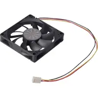 Akasa AK-FN071 PC-ventilator Zwart (b x h x d) 80 x 80 x 15 mm