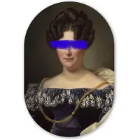 MuchoWow Muurovaal 40x60 cm - Ovale wanddecoratie Johanna Henriette Engelen - Dubois Drahonet - Verf - Ovalen schilderij - Muurdecoratie woonkamer - Kamer decoratie - Schilderijen - Wandcirkel