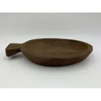 Home Sweet Home Decoratie plateau dienblad hout met handvat ovaal bruin 31 x 22 cm plank | 655994 | | Stoer & Sober Woonstijl