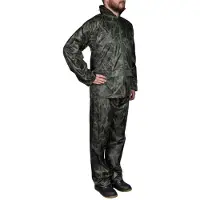 vidaXL Regenpak 2-delig met capuchon (heren / camouflage / maat XXL)