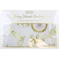 Amscan Gouden Babyshower Letterslinger (1.5m)