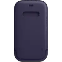 Apple iPhone 12 / 12 Pro Leren Sleeve with MagSafe Donkerviolet