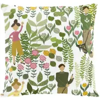 Arvidssons textil Trädgård kussenhoes 47x47 cm Groen
